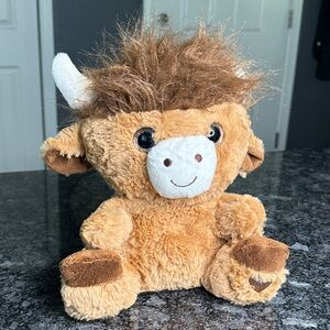 Highland Baby Bull Plush Stuffed Animal Stuffy Toy 10" T x 8.5 W x 6" D NWOT
